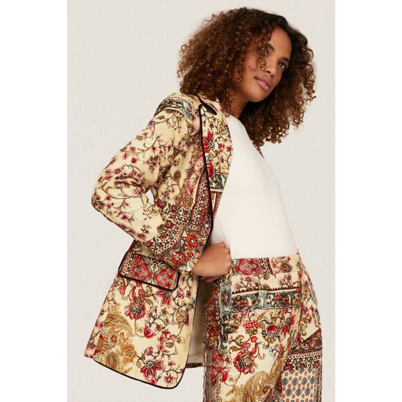 SFIZIO Printed Velvet Blazer - US Size 4